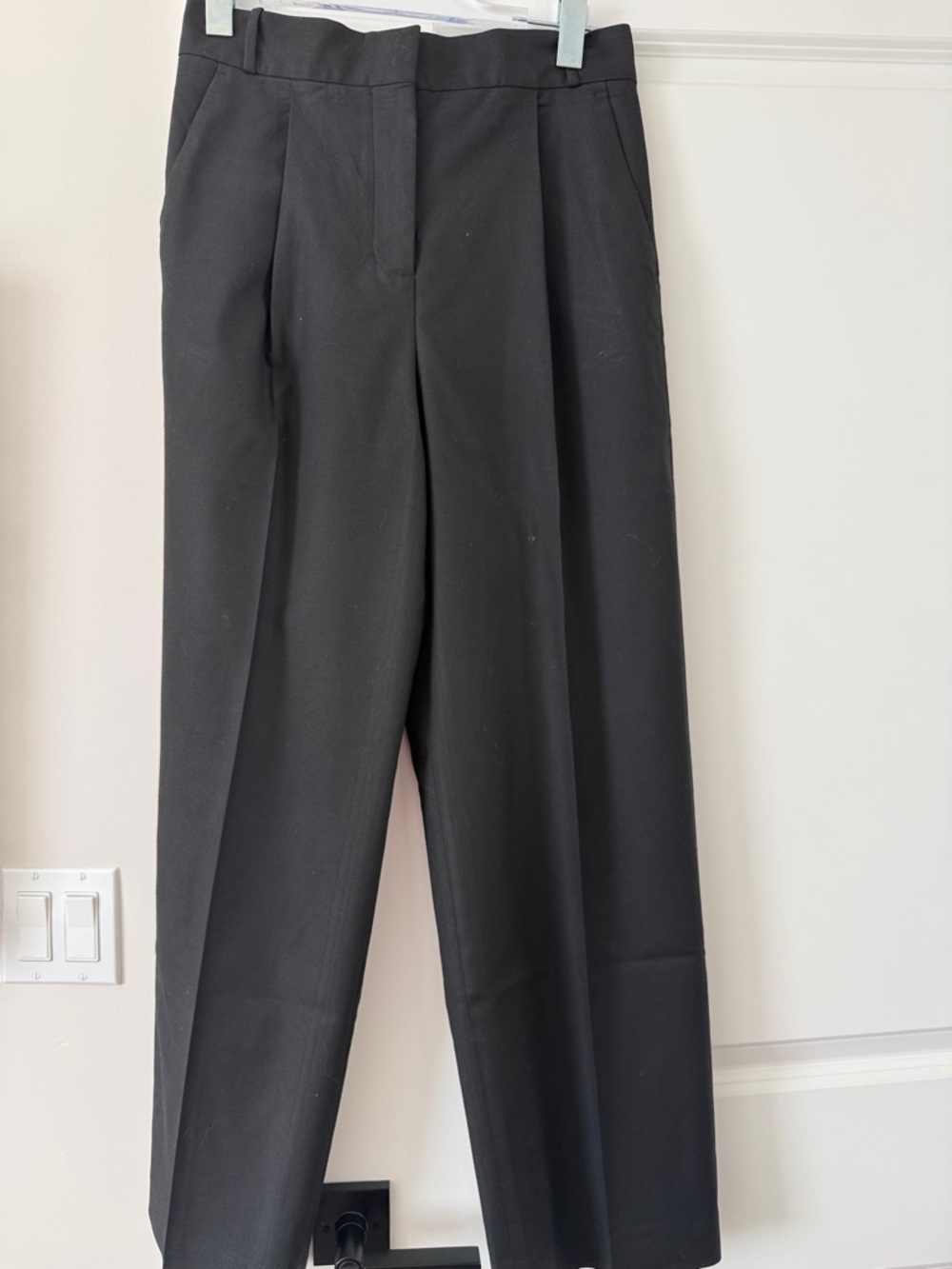 ba&sh Black Tailored Straight-Leg Trousers